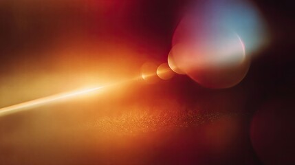 a dramatic scene with multiple bright lights against a dark background, which gives off a fiery or explosive appearance