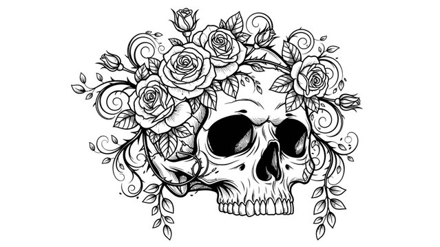 Skull Rose Imagens – Procure 122,667 fotos, vetores e vídeos