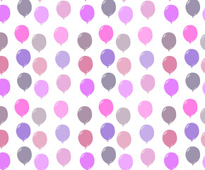 Fototapeta premium Luftballons in verschiedenen Pinktönen als png Datei auf transparentem Hintergrund in Querformat