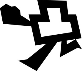 デザイン文字『凸』