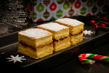 Traditional Romanian Honey Homemade Albinița / Dulcineea  Cake, Prăjitura Tradițională Cu Miere Albinița / Dulcineea