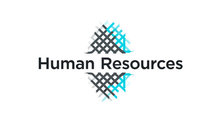 Abstract Graphic Design Elements Representing Human Resources Department and Workforce