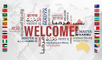Welcome in Different Languages © Moaaz