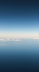 Minimalist backdrop showing the distant boundary where the atmosphere meets the flat landscape extending endlessly to the far point, level, quiet, concept