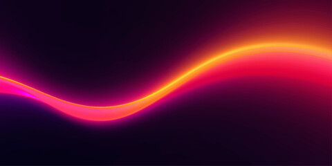 An abstract design featuring glowing blue waves and colorful light beams creates a motion effect across a dark space backdrop for a modern energy art illustration wallpaper