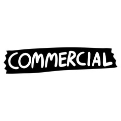 Commercial Tape Sticker