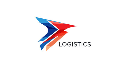 Abstract Graphic Representing Logistic Services For Businesses And Global Transport
