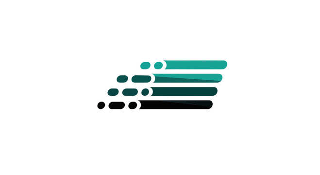 Abstract Graphic Representing Speed, Data Flow, And Organizational Structure Illustration