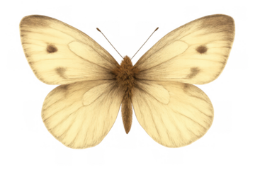 Butterfly watercolor painting with elegant wings demonstrating freedom and transformation on transparent background