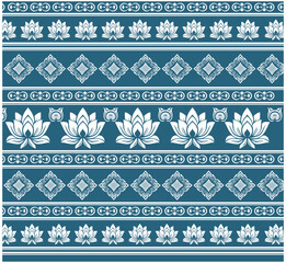 set of seamless patterns with flowers