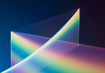 Vibrant spectral background showing iridescent light shifts, a modern abstract design with flowing geometric forms and depth, background, design, abstract