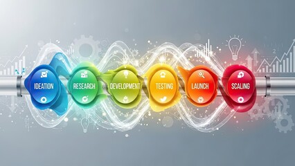 Business process stages from ideation to scaling