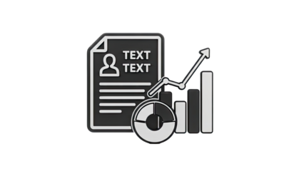 Resume and Business Analytics Icon