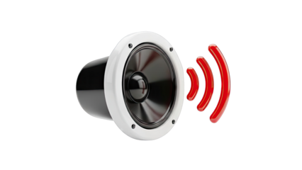 Speaker emitting sound waves