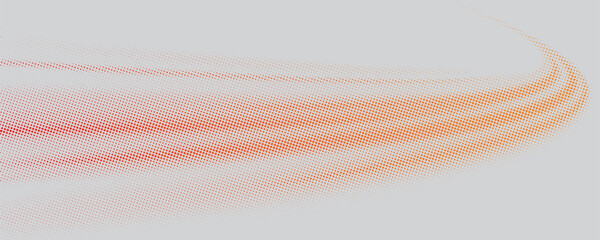 Dots halftone orange color pattern gradient texture with technology digital background. Dots pop art comics with summer background.