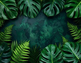 green leaves background