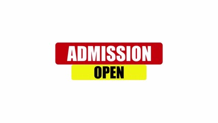 Admission Open Promotional Banner Animation for Enrollment