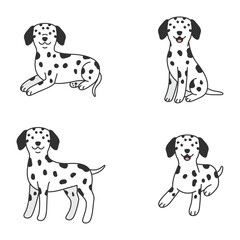 Dalmatian dog illustration