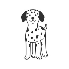 Dalmatian dog illustration