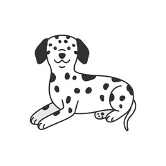 Dalmatian dog illustration