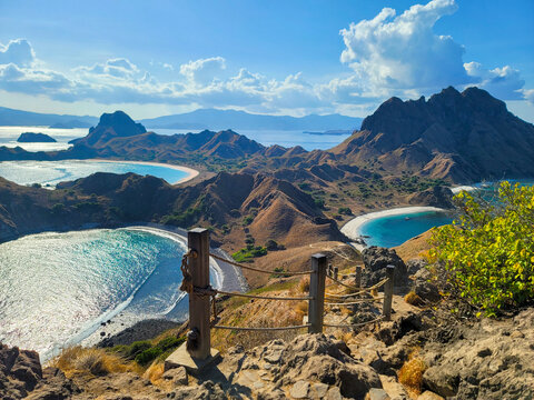 Padar island landscape in Komodo national park, Flores, Indonesia