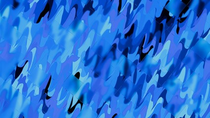 Abstract blue background with fractal glass tiles texture 4k banner poster header cover design