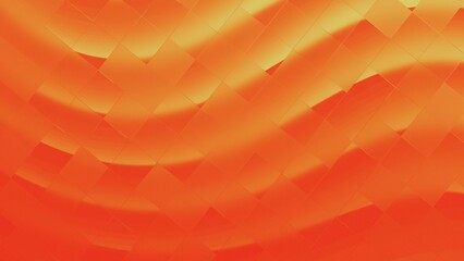 Abstract orange and yellow gradient with fractal glass tiles texture 4k banner poster header cover design