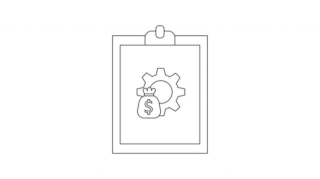 Financial Mechanism - One Line Drawing Animation Explainer.