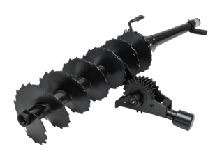 Black corkscrew isolated on transparent background for wine bottle opening