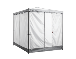 Geometric cage structure with transparent walls design element