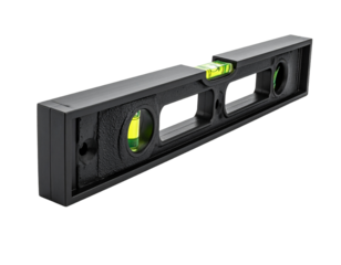 Isolated spirit level tool illustration on transparent background