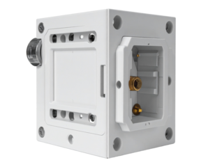 Isolated white cube structure with transparent background for design and illustration