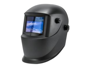 Welding helmet isolated on transparent background protective gear for safety