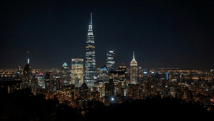 Fototapeta premium Advanced lighting systems for large cities