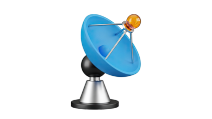 Stylized 3D Satellite Dish
