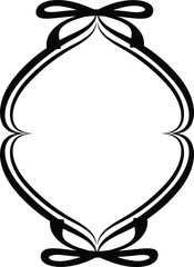 Vertical Ribbon Frame with Curves