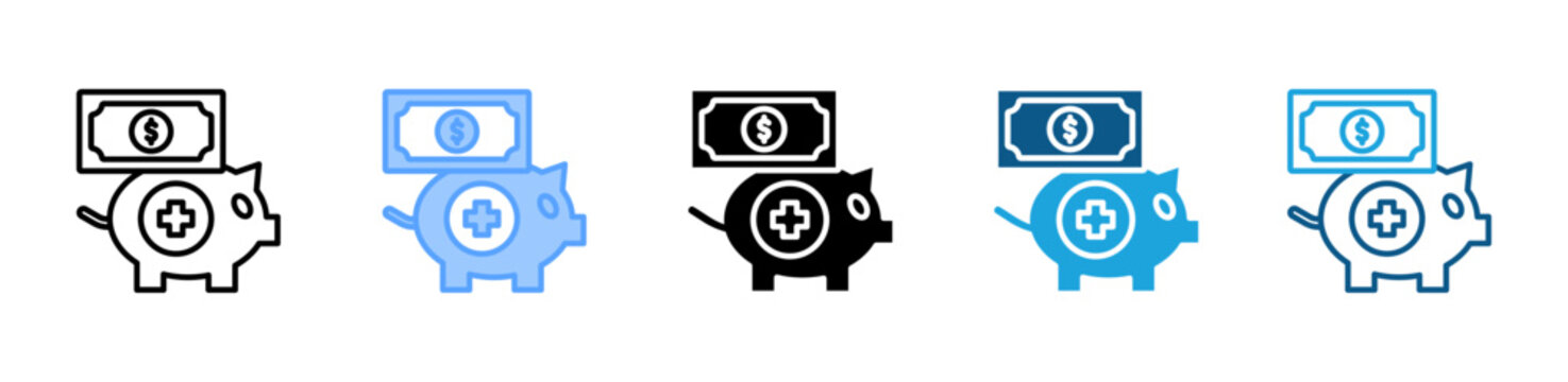 Hsa icon set multiple style collection