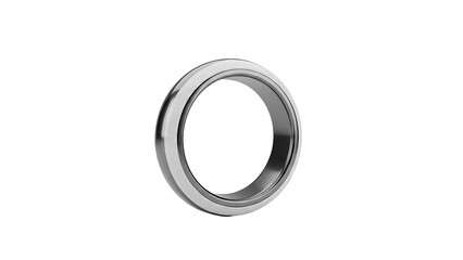 Sleek Silver Ring with Polished Finish