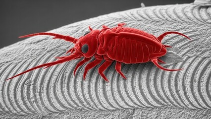 Lepeophtheirus Salmonis Copepodid On Salmo Salar Scale Ion Abrasion Scanning Electron Microscopy For Aquaculture Study