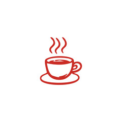 Steaming Hot Coffee Cup Illustration