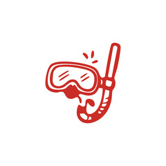 Snorkeling Mask and Tube Icon