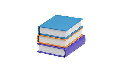 Stack of Three Colorful Books