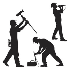 silhouettes of people