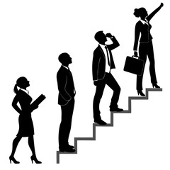 business people silhouettes