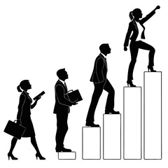 business people silhouettes