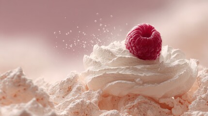 strawberry cake with whipped cream