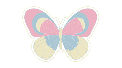 Pastel Butterfly Illustration