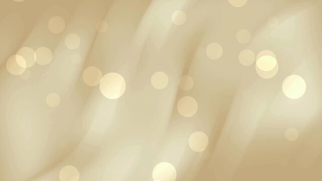 Golden bokeh light streaks on a beige background with a soft, warm glow.
