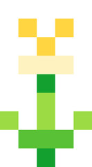 SImple Pixelated Flower Illustration