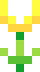 SImple Pixelated Flower Illustration